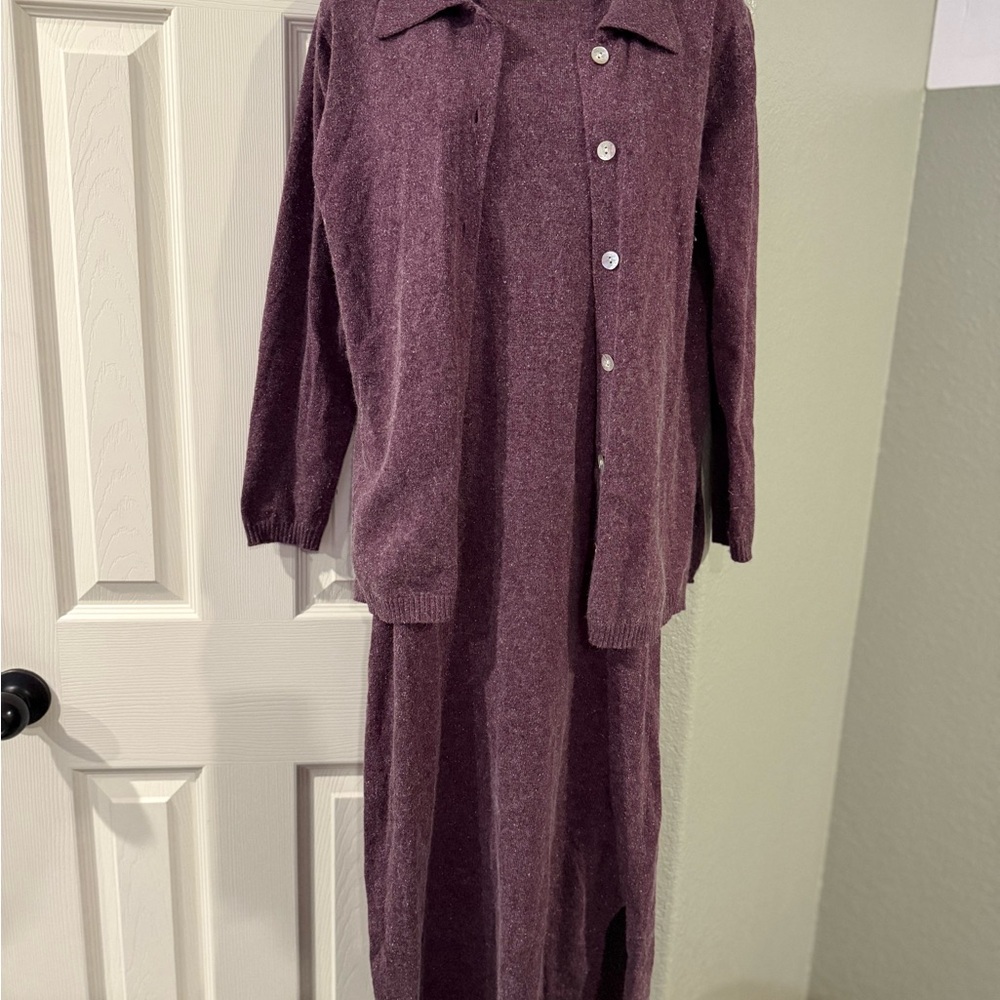 Elegant Purple Midi Dress